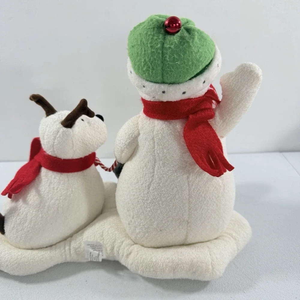 2004 Hallmark Jingle Pals Snowman Dog Animated Musical Singing Plush READ WORKS‎